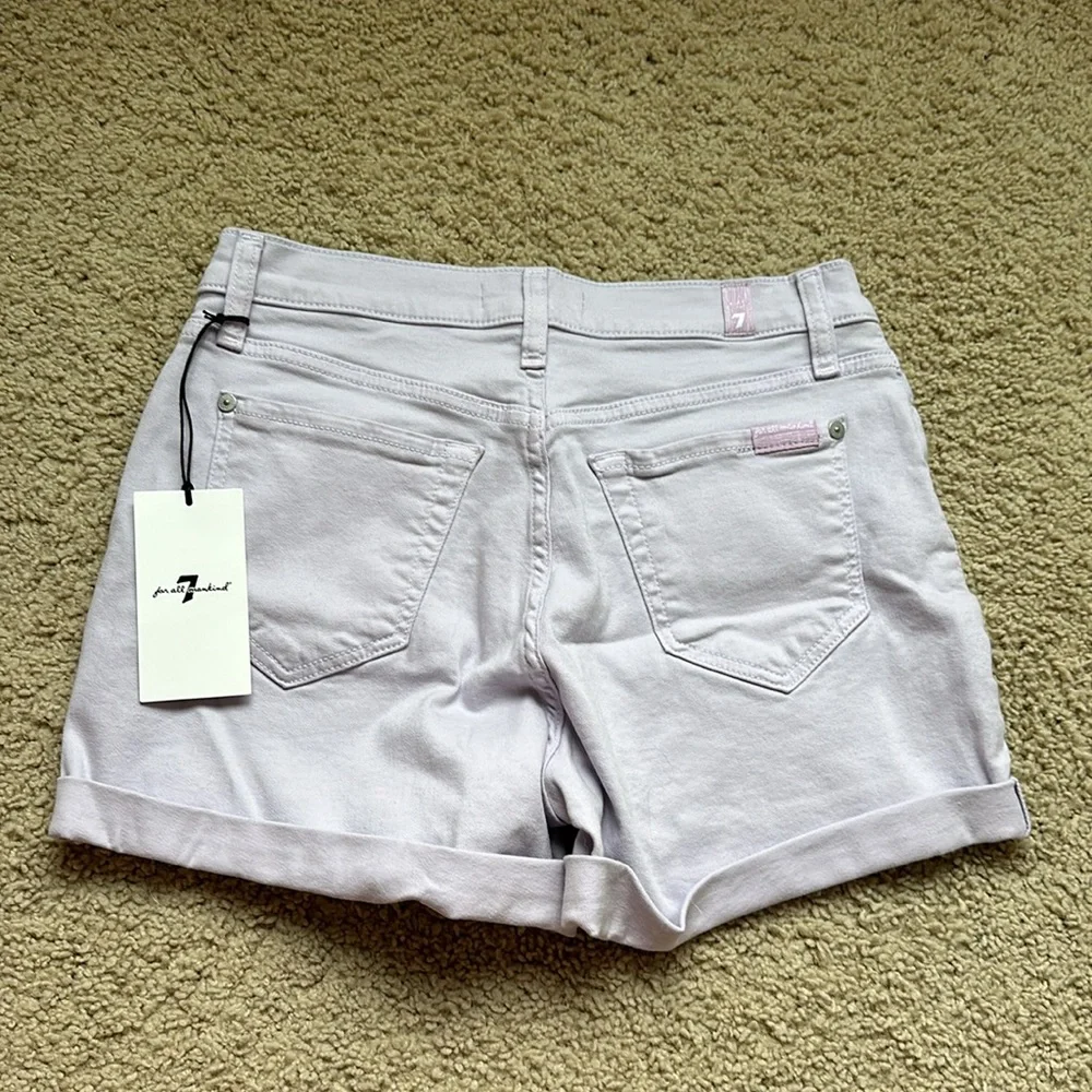 7 For All Mankind Lilac Shorts - Size 25